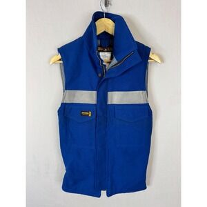 Big Bill FR Nomex IIIA Blue Reflective Work Vest HRC 2 XS-REG M610NV BLR
